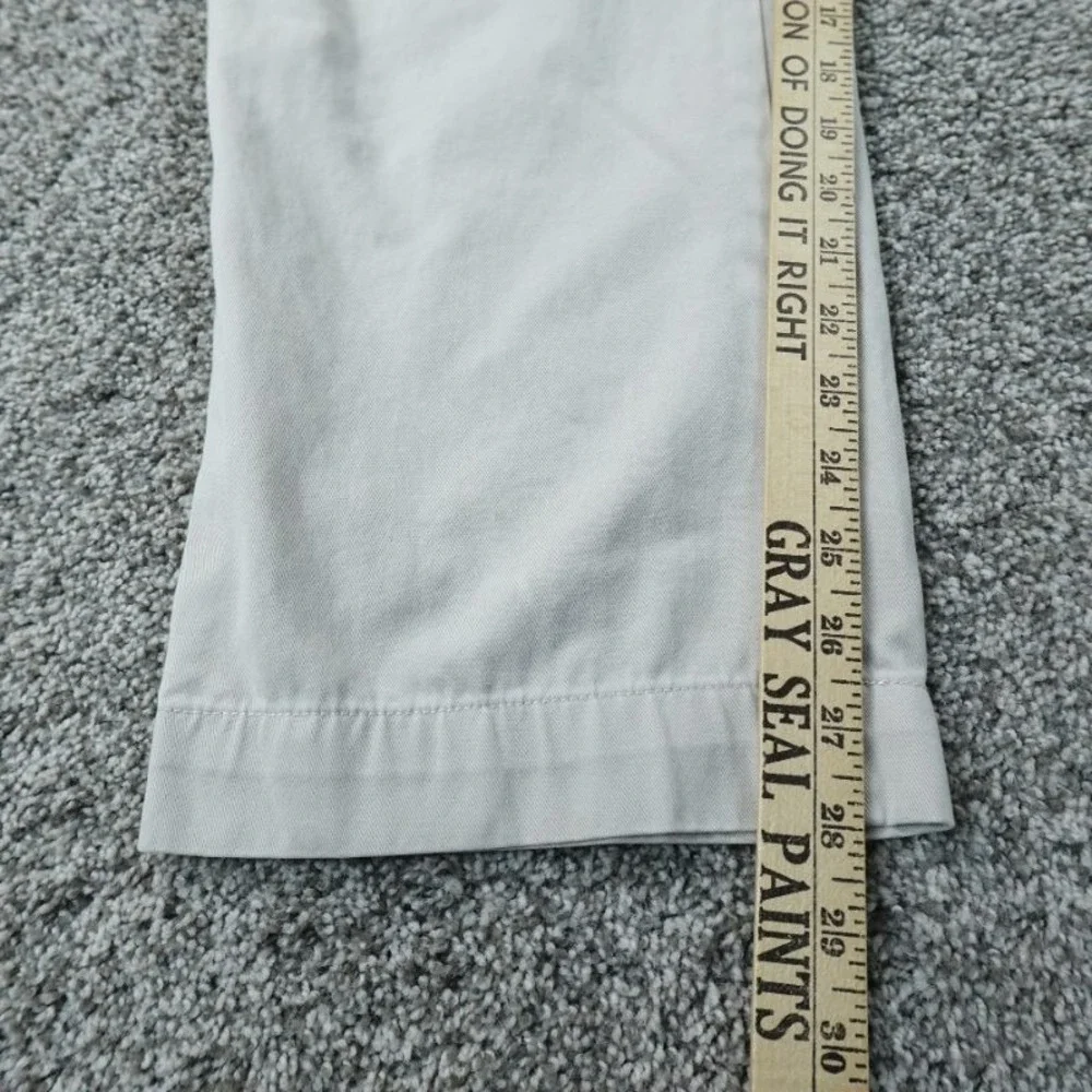 VTG Polo Ralph Lauren Pants Mens 34X30 Beige Chino Trouser‎ Flat Front Preppy